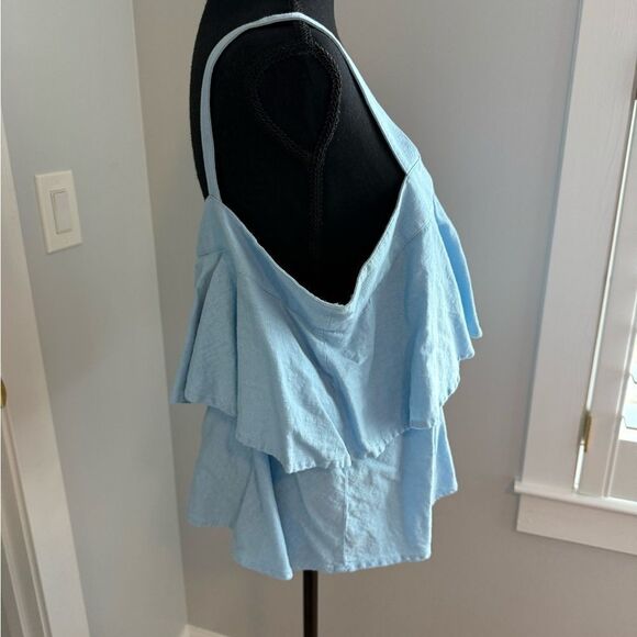 abound Light Blue Layered Women's Top - Picture 2 of 5